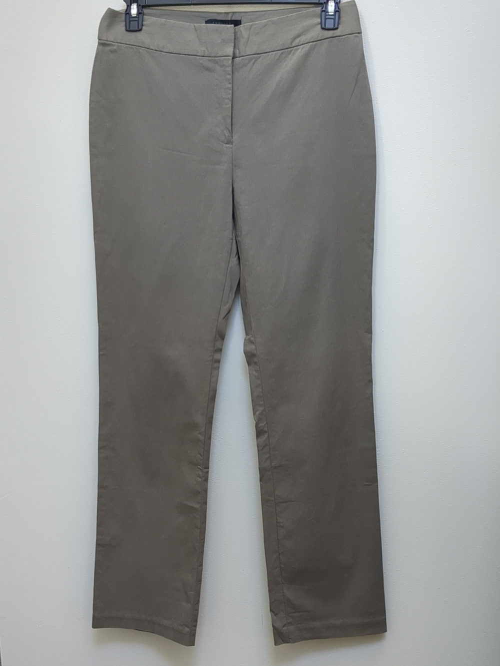 Vintage Express Stretch Pants Size 11/12 Greige Straight Leg Rayon Blend Y2K